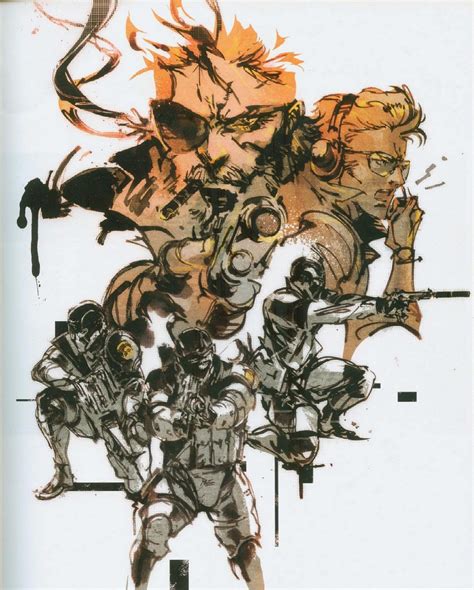 metal gear solid 2 box|yoji shinkawa metal gear art.